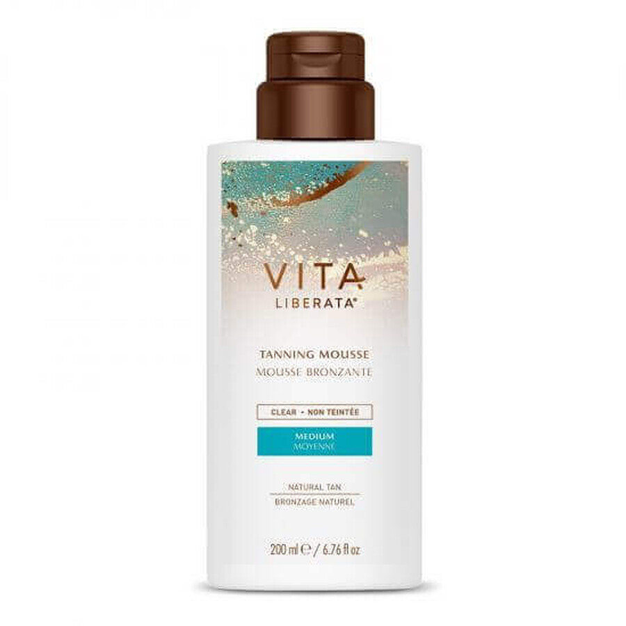 Spuma autobronzanta Clear Tanning Mousse, nuanta medium, 200 ml, Vita Liberata