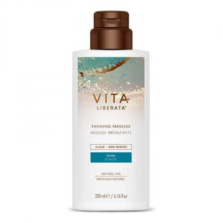 Schiuma autoabbronzante Clear Tanning Mousse, tonalità scura, 200 ml, Vita Liberata