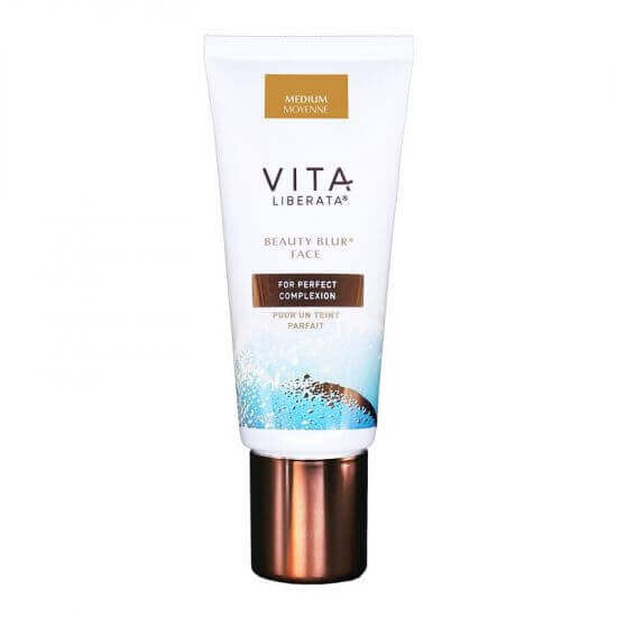 Primer nuantator pentru fata Beauty Blur, nuanta medium, 30 ml, Vita Liberata