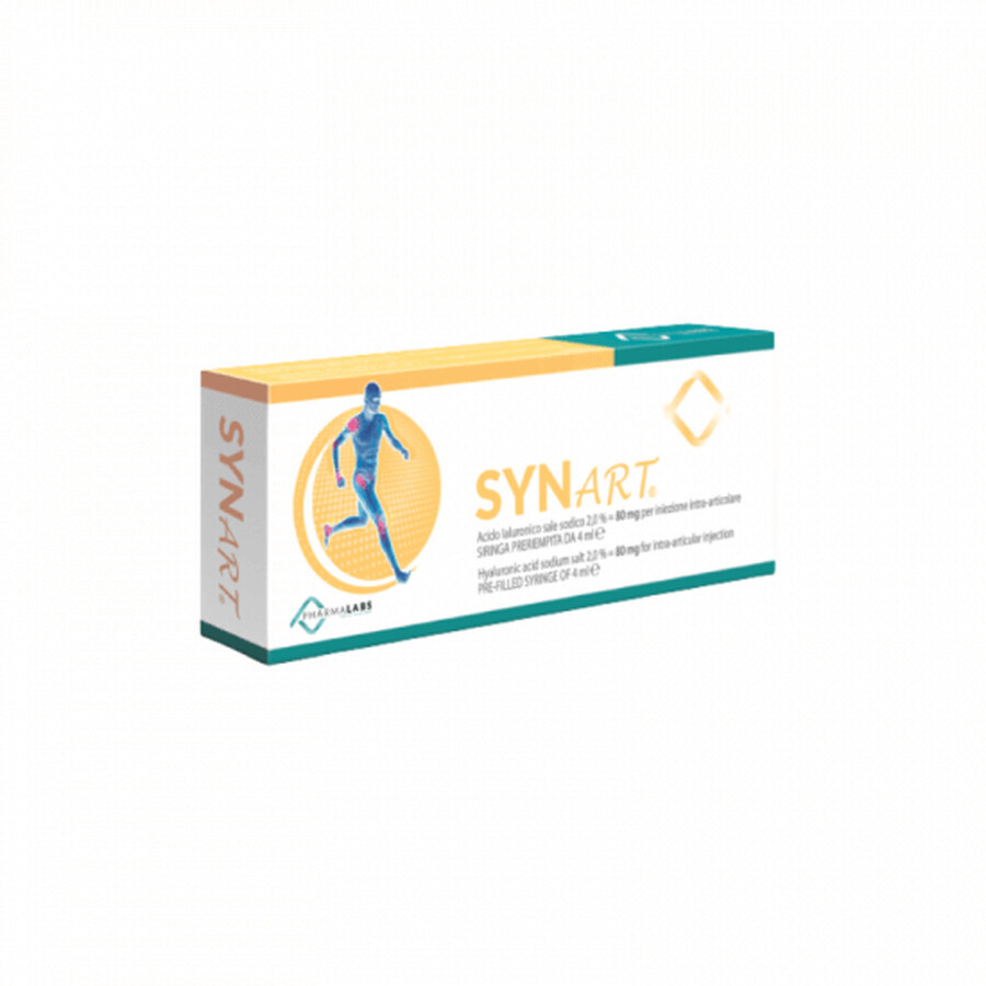 Synart, 80mg/4ml Hyaluronsäure Injektionslösung zur Infiltration, 1 Fertigspritze, Pharma Labs