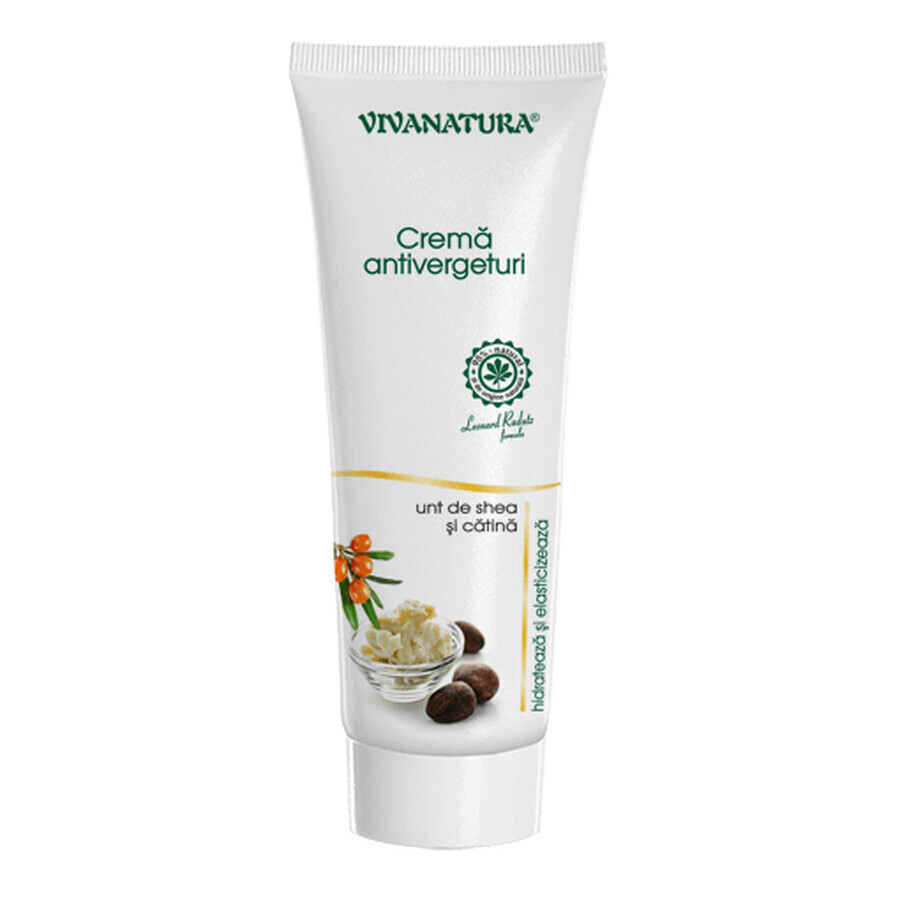 Crema antiestrías con manteca de karité y catina, 250 ml, Vivanatura