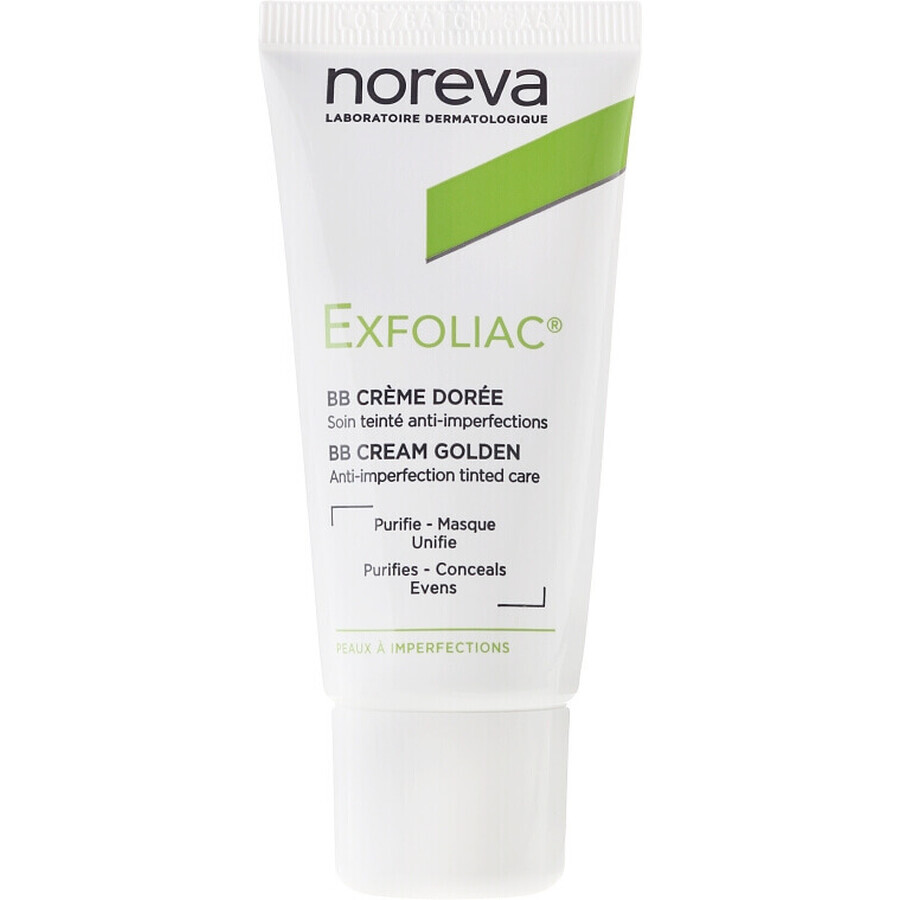 Anti-imperfection BB cream Exfoliac Clair, 30 ml, Noreva