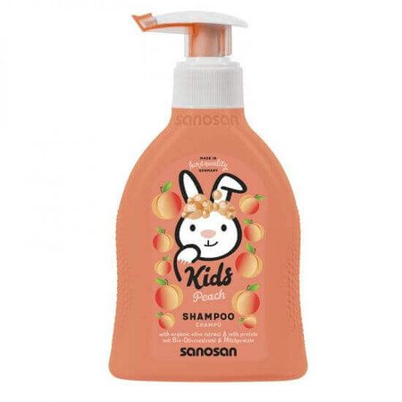 Champú sabor melocotón, 200 ml, Sanosan Kids