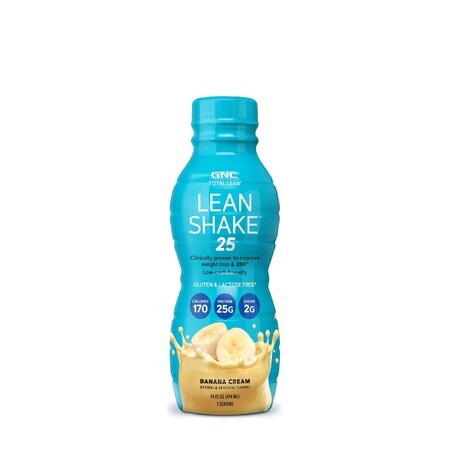 GNC Total Lean® Lean Shake™ 25 RTD-eiwitshake met bananensmaak, 414 ml