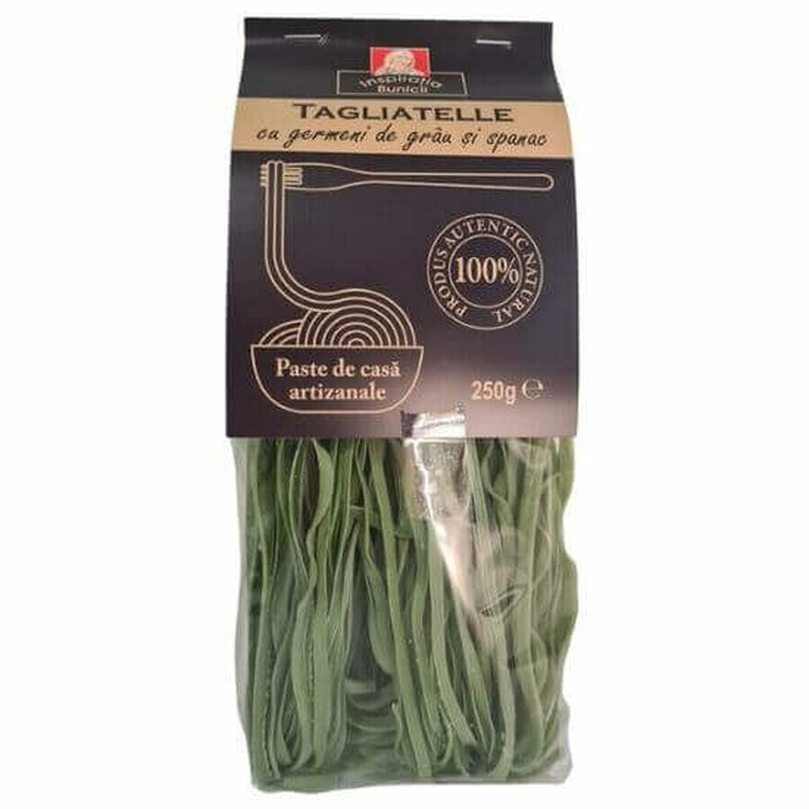 Tagliatelle al germe di grano e spinaci, 250 gr, ispirazione della nonna