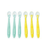 Set of 6 coloured flexible spoons, Badabulle