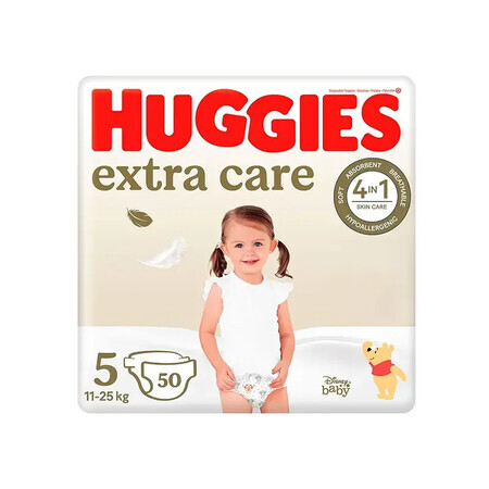 Windeln Nr.5 Extra Care, 11-25 kg, 50 Stück, Huggies