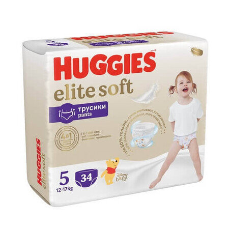 Pannolini Pantaloni n. 5, 12-17 kg, 34 pezzi, Huggies