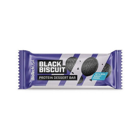 Black Biscuit protein bar, 50 gr, BioTech USA