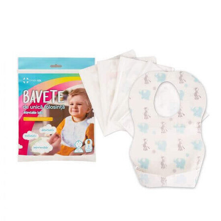 Disposable bibs, 1-5 years, 5 pcs, Synek