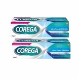 Ultra Fixation Original Denture Adhesive Cream Package, 2x40 gr, Corega