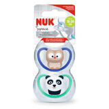 M3 Space silicone soother, 2 pieces, 18-36 months, Nuk