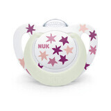 Silicone soother M2 Star Night, 1 piece, 6-18 months, Nuk