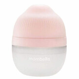 Biberon anticolico simile al seno, 100% silicone, rosa antico, 120 ml, Mombella