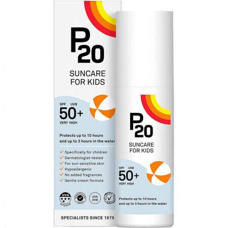 Crema per bambini con protezione solare SPF50+, 100 ml, Riemann P20