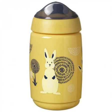 Bacshield Lidded and Protective Cup, Sippee, 390 ml, 12 months, Yellow, Tommee Tippee