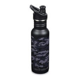 Contenitore classico con coperchio Sport, 532 ml, Black Camo, Klean Kanteen