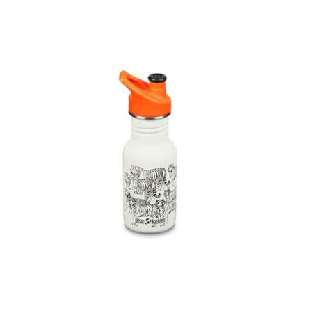 Contenitore in acciaio inossidabile con coperchio Sport Narrow, 355 ml, Tigers, Klean Kanteen