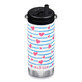 Thermos in acciaio inossidabile con coperchio girevole e cannuccia TKWide, 355 ml, Heart Stripe, Klean Kanteen