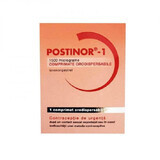 Postinor-1, 1500 micrograms, 1 orodispersible tablet, Gedeon Richter