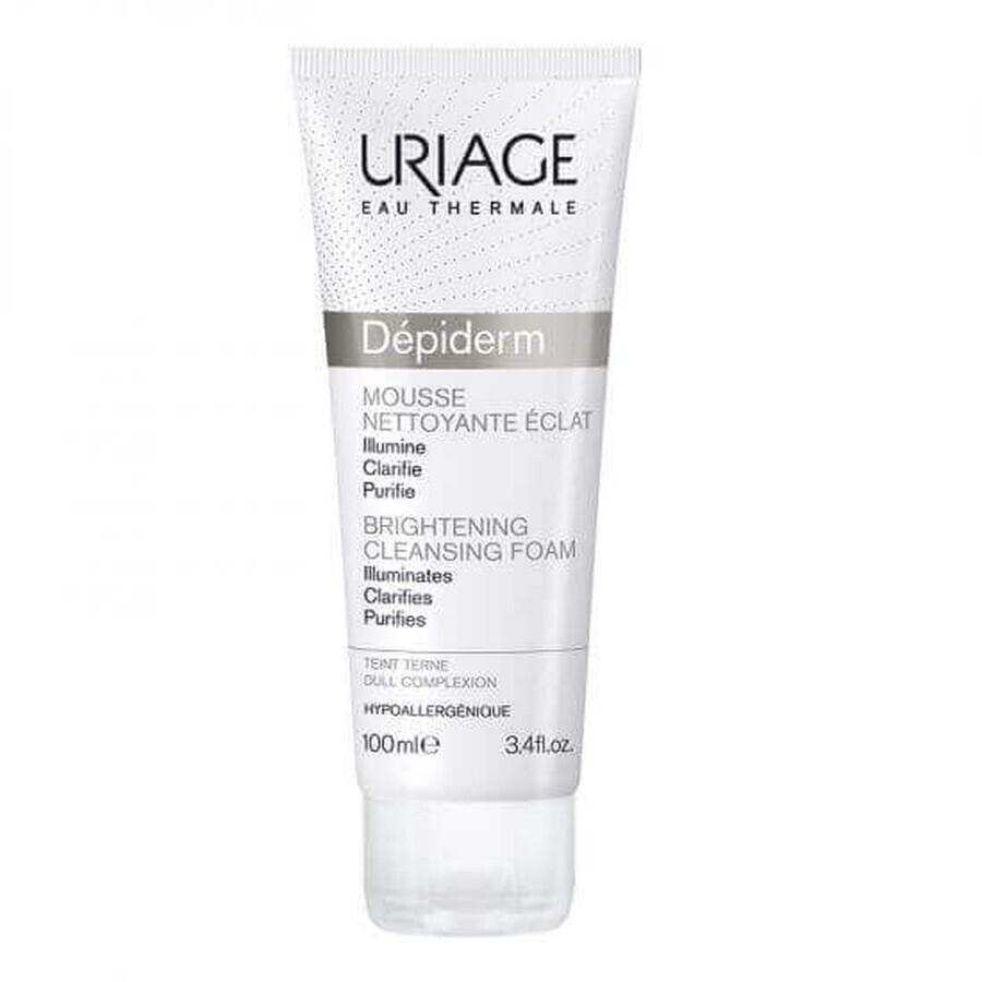 Depiderm depigmenting cleansing foam for dull skin, 100 ml, Uriage