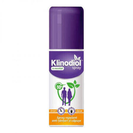 Anti-mite and tick repellent spray for adults Klinodiol, 100 ml, Klintensiv