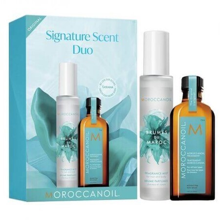 Original Treatment Oil Package per tutti i tipi di capelli, 100 ml + profumo per capelli e corpo Brumes du Maroc, 100 ml, Moroccanoil