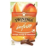 Orange, mango and cinnamon infused tea, 20 sachets, Twinings