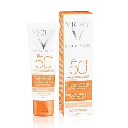 Vichy Capital Soleil Anti-Pigmentierungs-Farbcreme mit SPF 50+, 50 ml