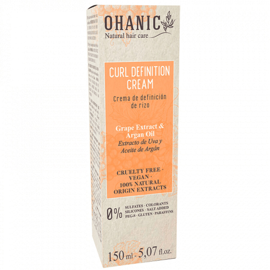 Crema definidora de rizos, 150 ml, Ohanic