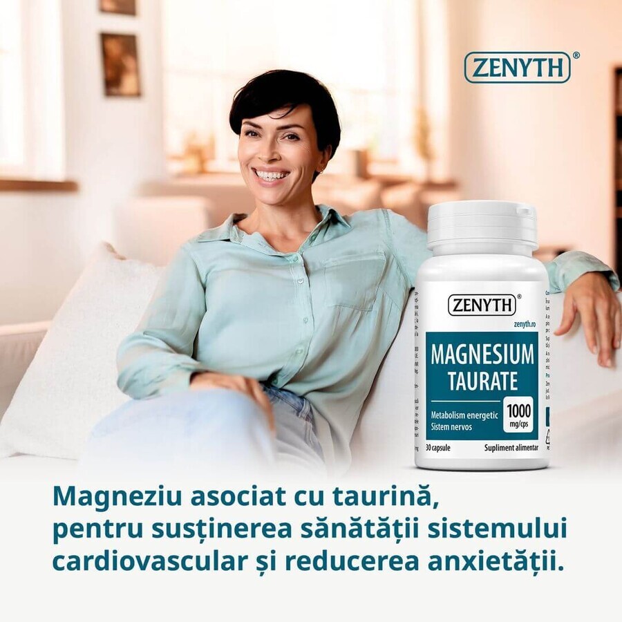 Magnesium Taurate, 30 capsule, Zenyth