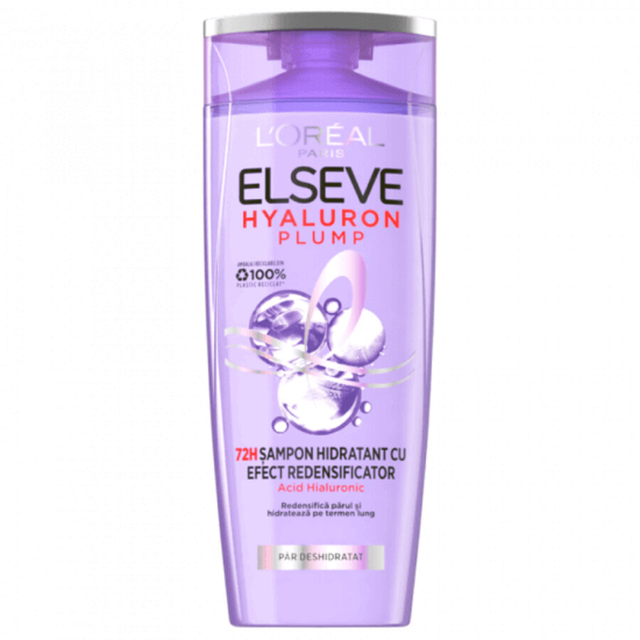 Shampoo idratante per capelli disidratati Hyaluron Plump, 250 ml, Elseve