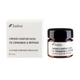 Crema contorno occhi con ceramidi e peptidi, 15 ml, Sabio