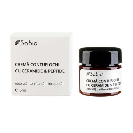 Crema contorno occhi con ceramidi e peptidi, 15 ml, Sabio