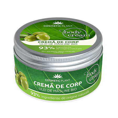 Crema corpo all'olio d'oliva biologico, 200 ml, Vegetale cosmetico