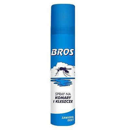 Spray against mosquitoes and ticks, 90 ml, Bros