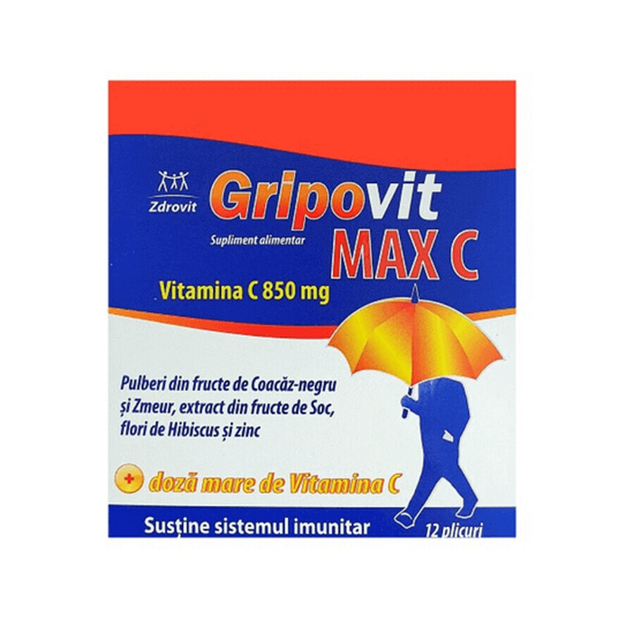 GripoVit Max C, 12 sachets, Crushed