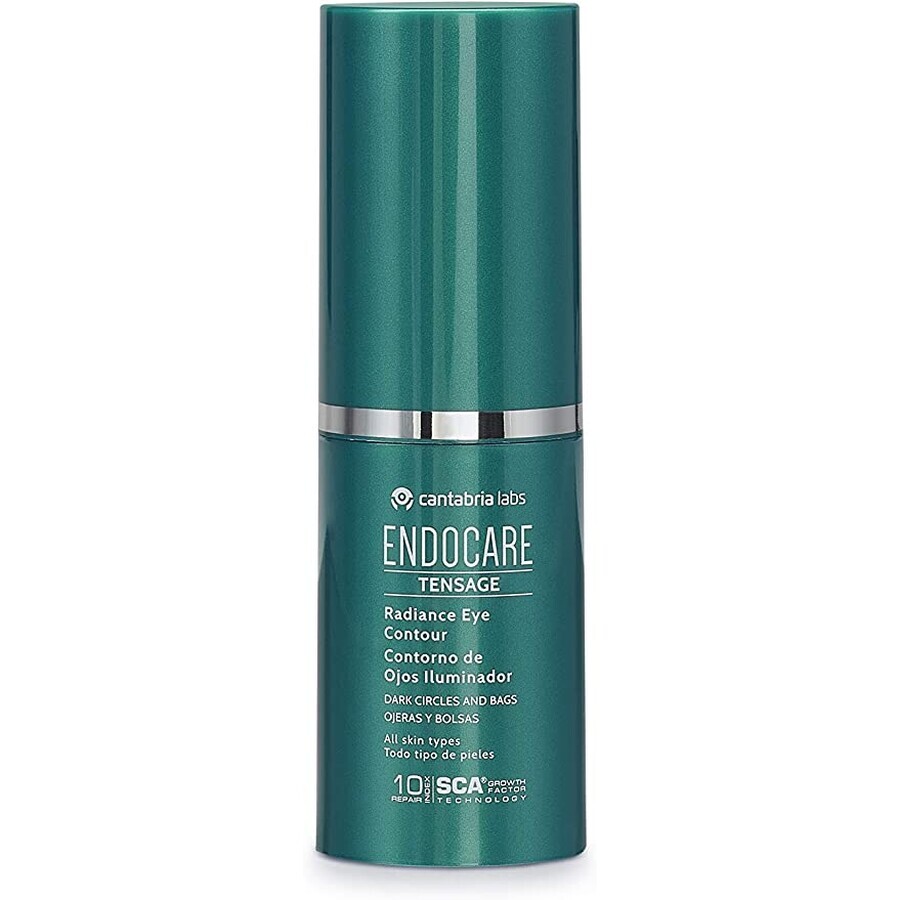 Endocare Tensage Eye Contour, Contorno occhi anti-occhiaie e borse, 15 ml, Cantabria Labs