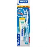 Travel toothbrush and toothpaste set, Trisa