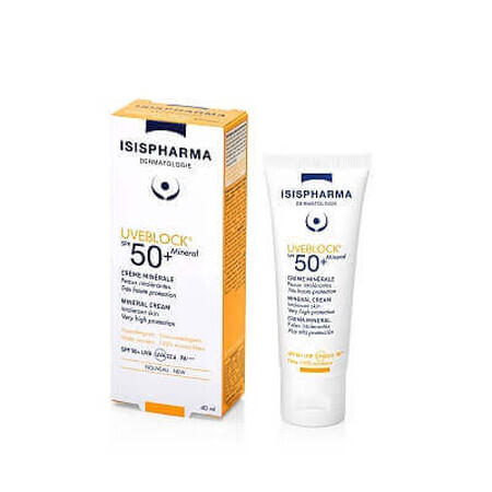 Isis Pharma UVEBLOCK Sun Protection Cream SPF 50+ Mineral, 40 ml