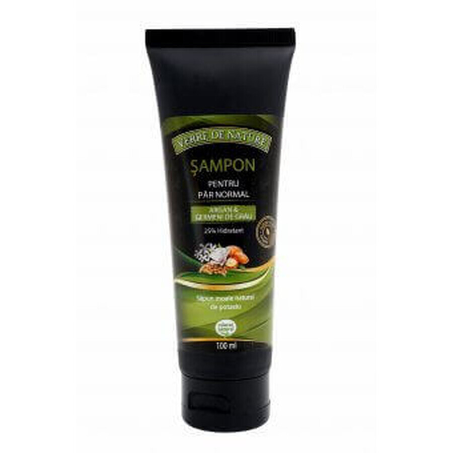Shampoo per capelli normali con argan, germe di grano e complesso vegetale 100 ml, Verre de Nature