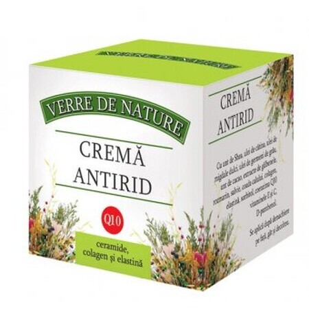 Crème anti-rides au beurre de karité, collagène et élastine 50 ml, Verre de Nature