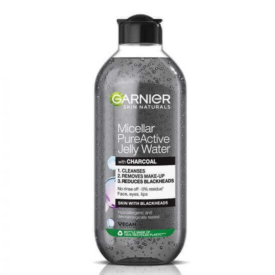 Acqua micellare dalla texture gel arricchita con acido salicilico e carbone attivo Skin Naturals, 400 ml, Garnier