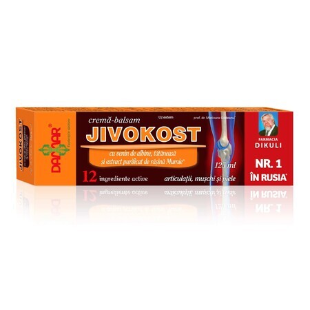 Jivokost Crema al veleno d'api mummia, 125 ml, Damar General Trading