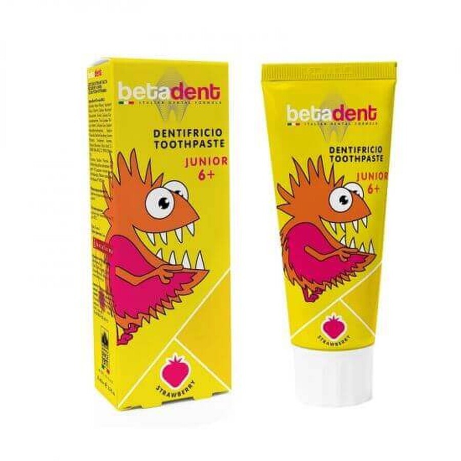 Dentífrico Betadent Junior 6+ Fresa Silvestre, 75 ml, Betafarma