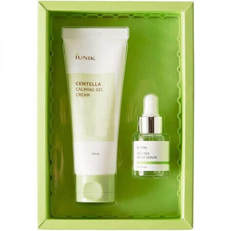 Set Crema viso 60 ml + Siero viso 15 ml Skincare Centella Edition, Iunik