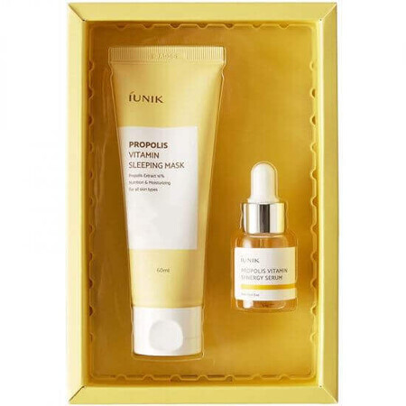 Face mask set, 60 ml + Face serum 15 ml, Skincare Propolis Edition, Iunik