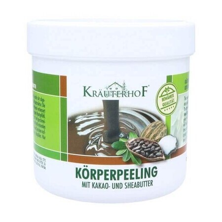 Crema corpo esfoliante con Cacao e Burro di Karitè, 400 g, Krauterhof