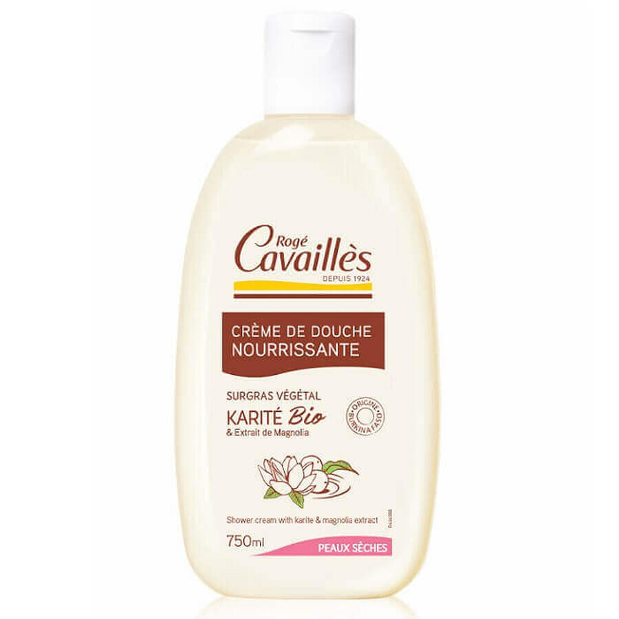 Shea butter and magnolia shower cream, 750 ml, Roge Cavailles