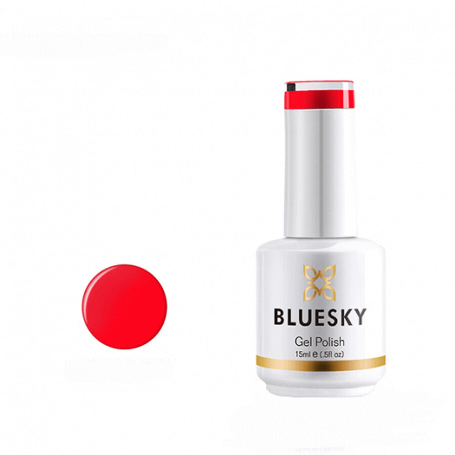 Vernis à ongles semi-permanent Bluesky UV Rouge Carotte 15ml 